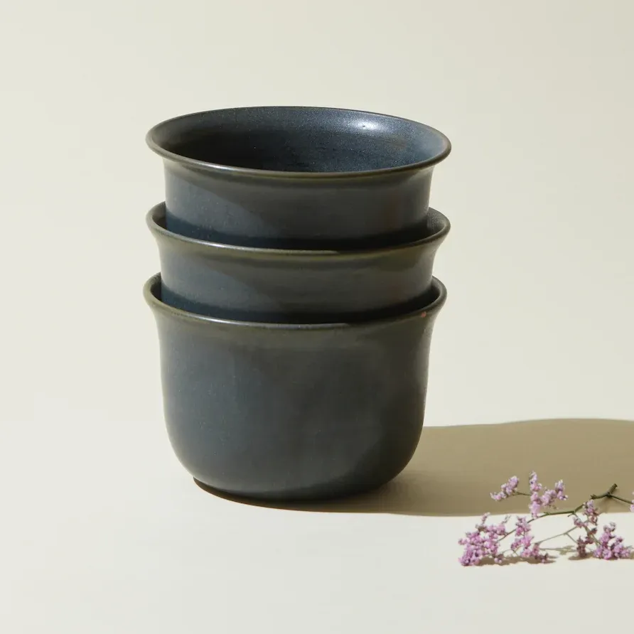 Grand Bol à Ramen - 0.8L - Vert êt Fenua Ceramics