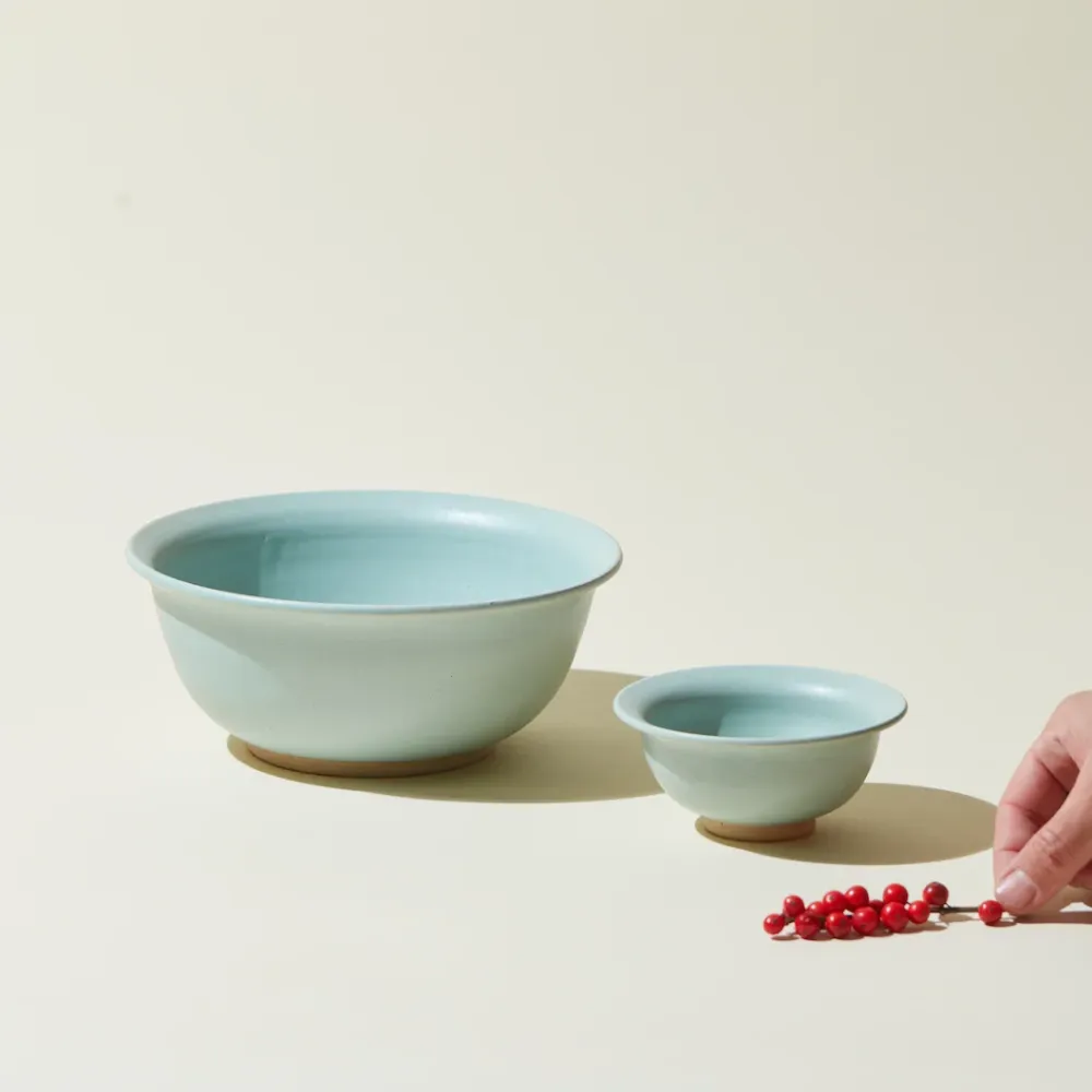 Grand Bol Bo Bùn - Vert Amande Fenua Ceramics