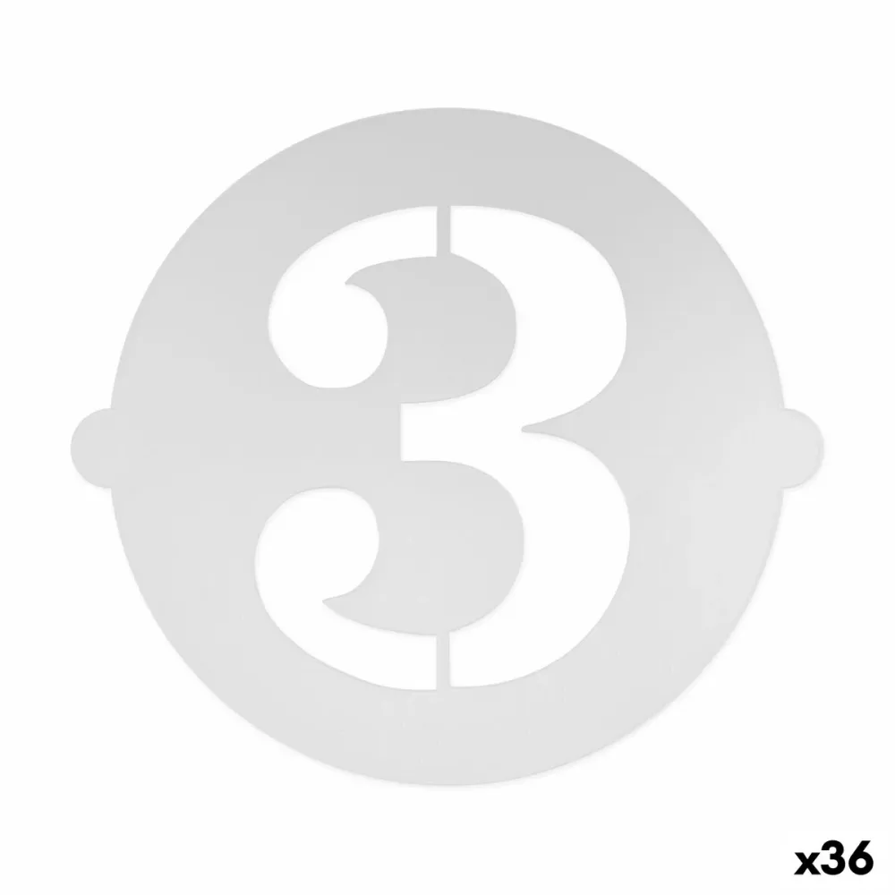 Gabarit de gâteau Algon Numéro 3 36 Unités