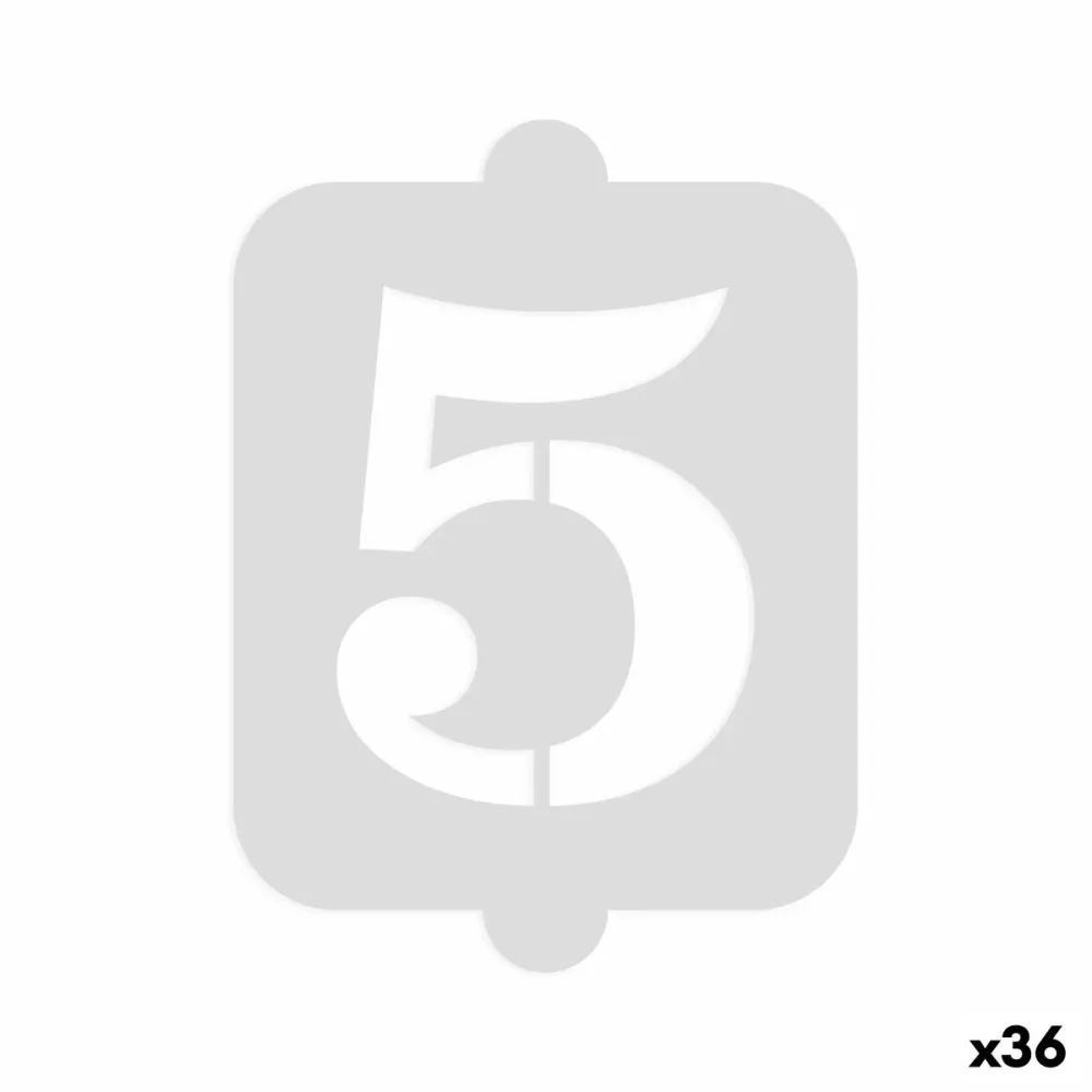 Gabarit de gâteau Algon Numéro 5 36 Unités