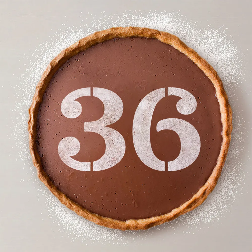 Gabarit de gâteau Algon Numéro 3 36 Unités