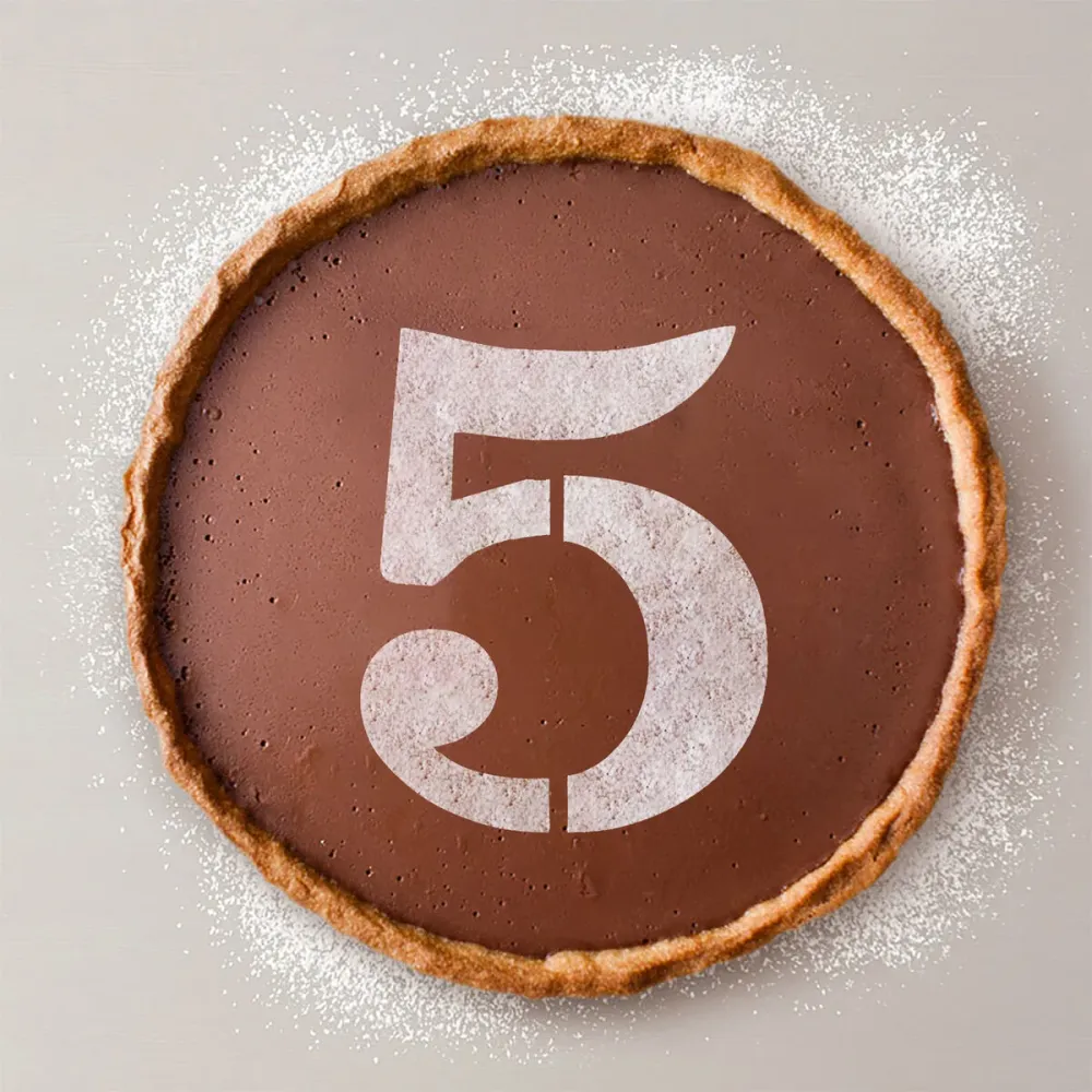 Gabarit de gâteau Algon Numéro 5 36 Unités