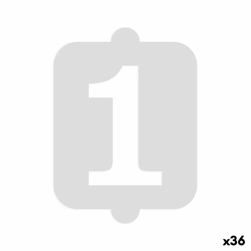 Gabarit de gâteau Algon Numéro 1 36 Unités