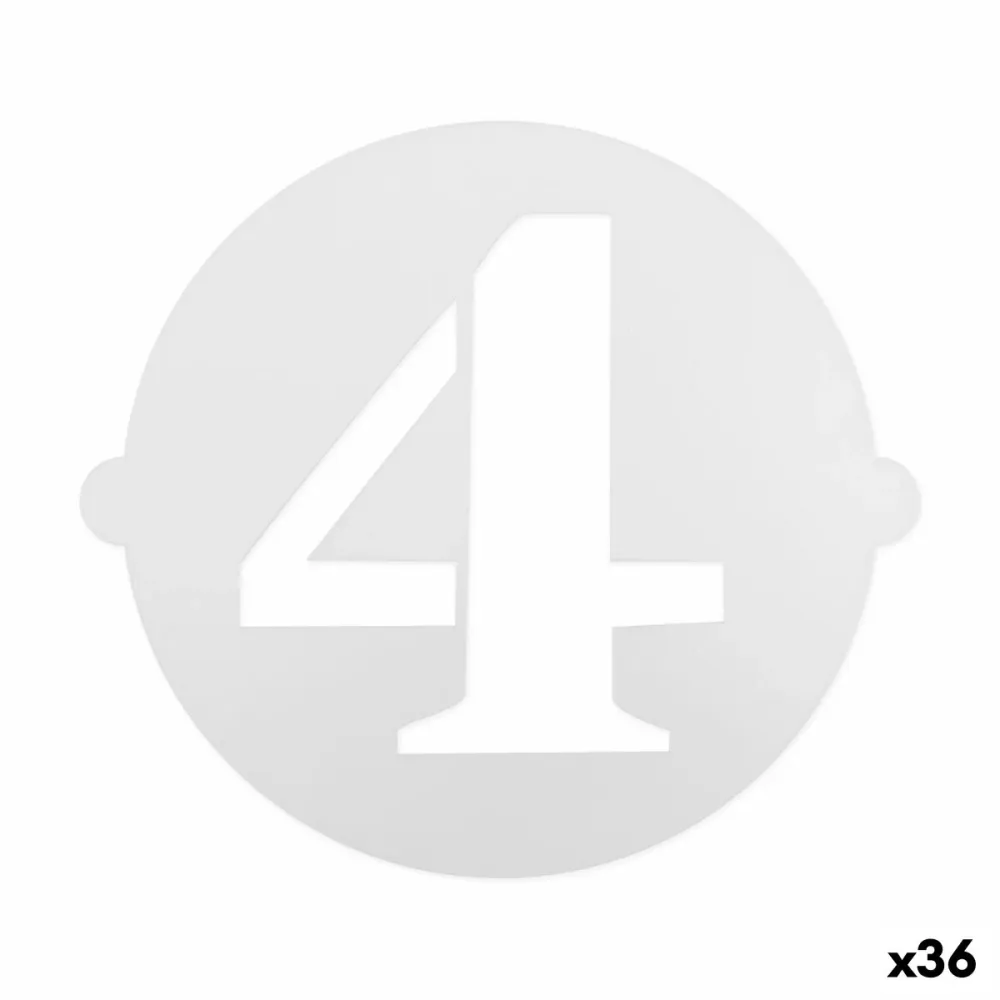 Gabarit de gâteau Algon Numéro 4 36 Unités