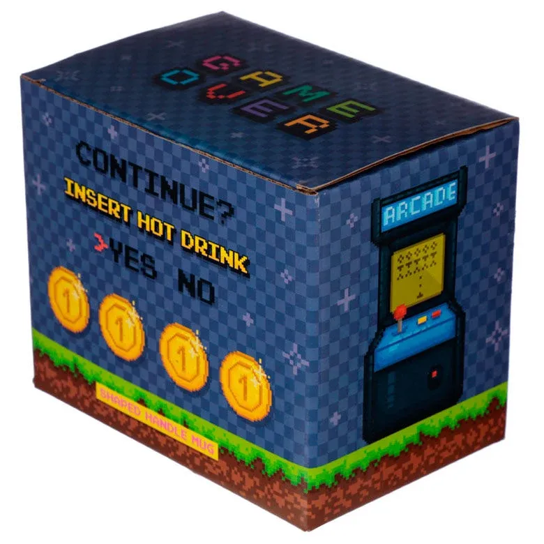 Game Over Joystick Pixel shaped handle mug