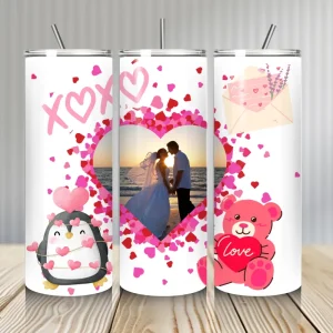 Gourde Tumbler isotherme - Amour & Photo Personnelle