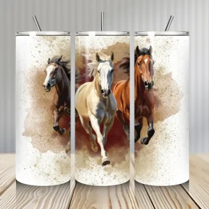 Gourde Tumbler isotherme - Chevaux Sauvages