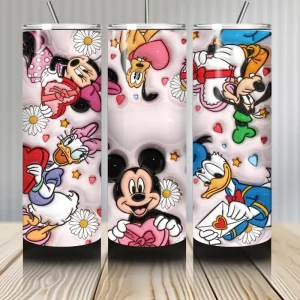 Gourde Tumbler isotherme - Mickey, Minnie, Donald & Daisy