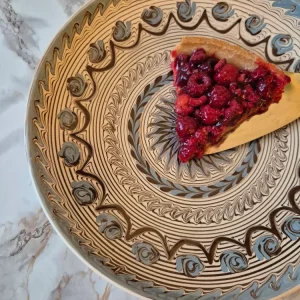 Grand plat ROSES D'HIVER