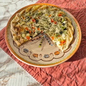 Grand plat ROSES DE PRINTEMPS