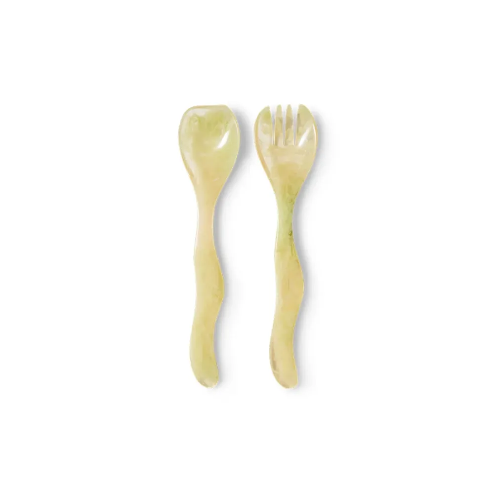 Set de 2 couverts à salade Mist Green HK Living