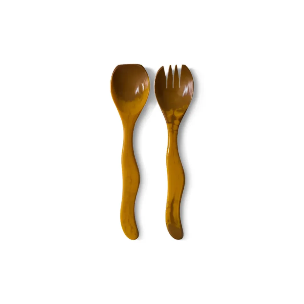 Set de 2 couverts à salade Ochre HK Living