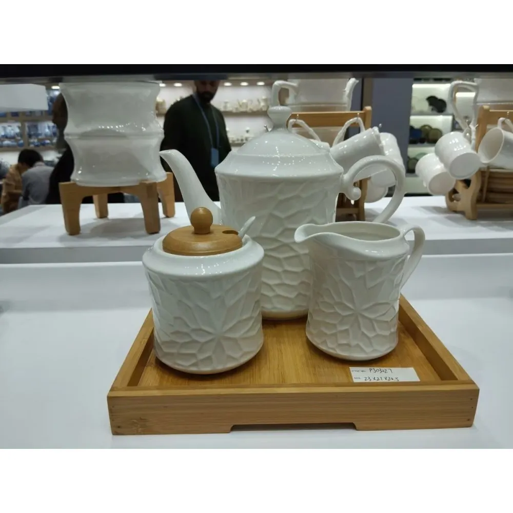 Huilier Home ESPRIT Blanc Bambou Porcelaine