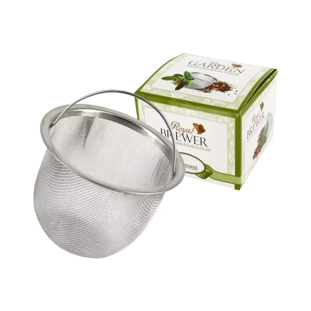 Infuseur à thé en métal de type panier avec poignée