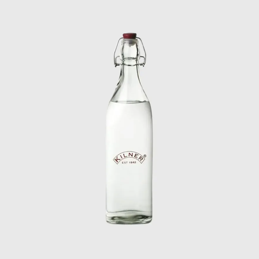 Kilner Bouteille en verre avec bouchon 1 L - Clip top preserve bottle