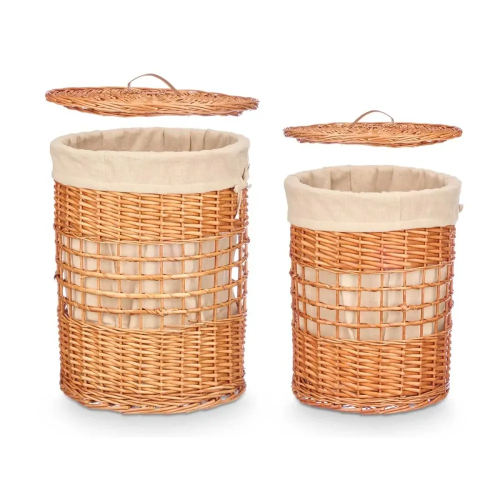 Lot de paniers Kipit Naturel osier 2 Pièces