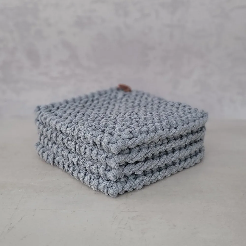 Manique, lot de 2, gris clair