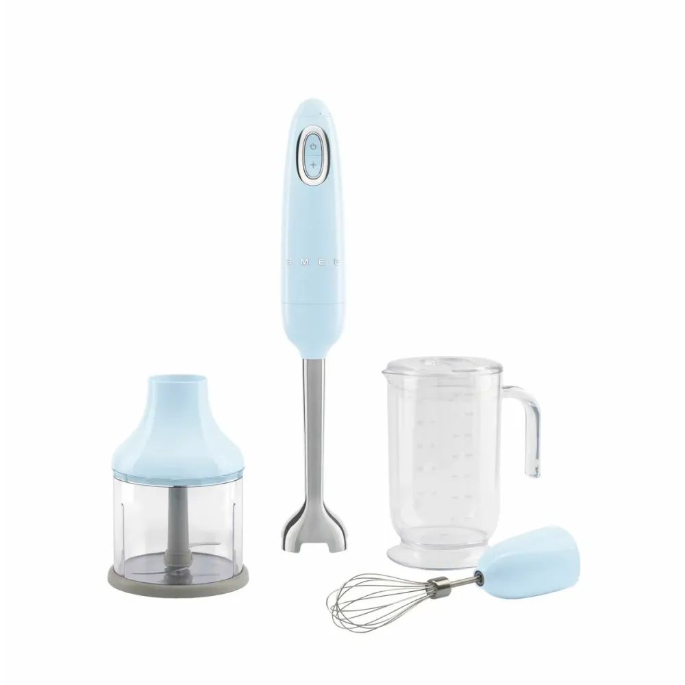 Mixeur Manuel Multifonction avec Accessoires Smeg HBF03PBEU Bleu 700 W