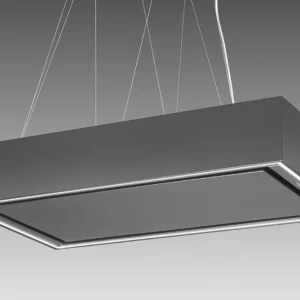 Modèle îlot Airone E-002-BELLINI - 60 cm - anthracite - moteur interne - recirculation