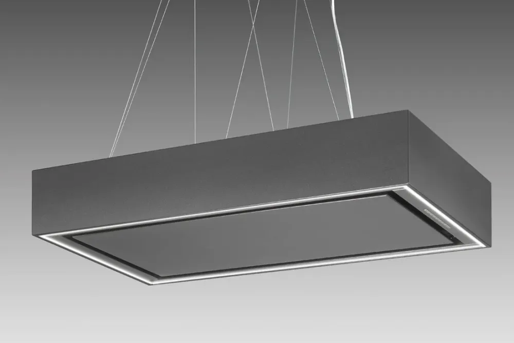 Modèle îlot Airone E-002-BELLINI - 60 cm - anthracite - moteur interne - recirculation