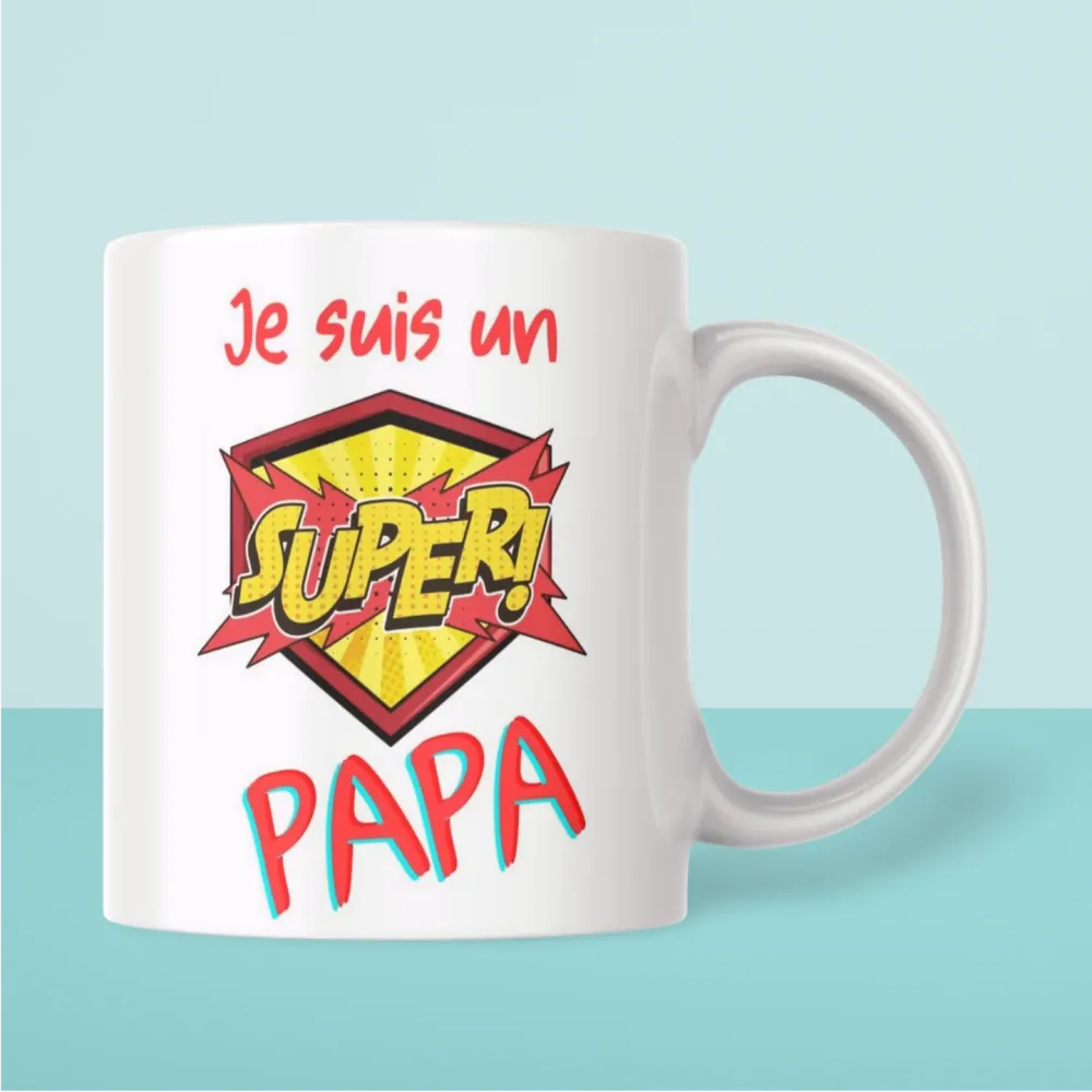 Mug céramique Je suis un Super PAPA !