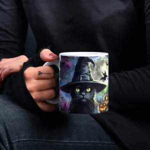 Mug Halloween Chat et Citrouilles – Collection Halloween