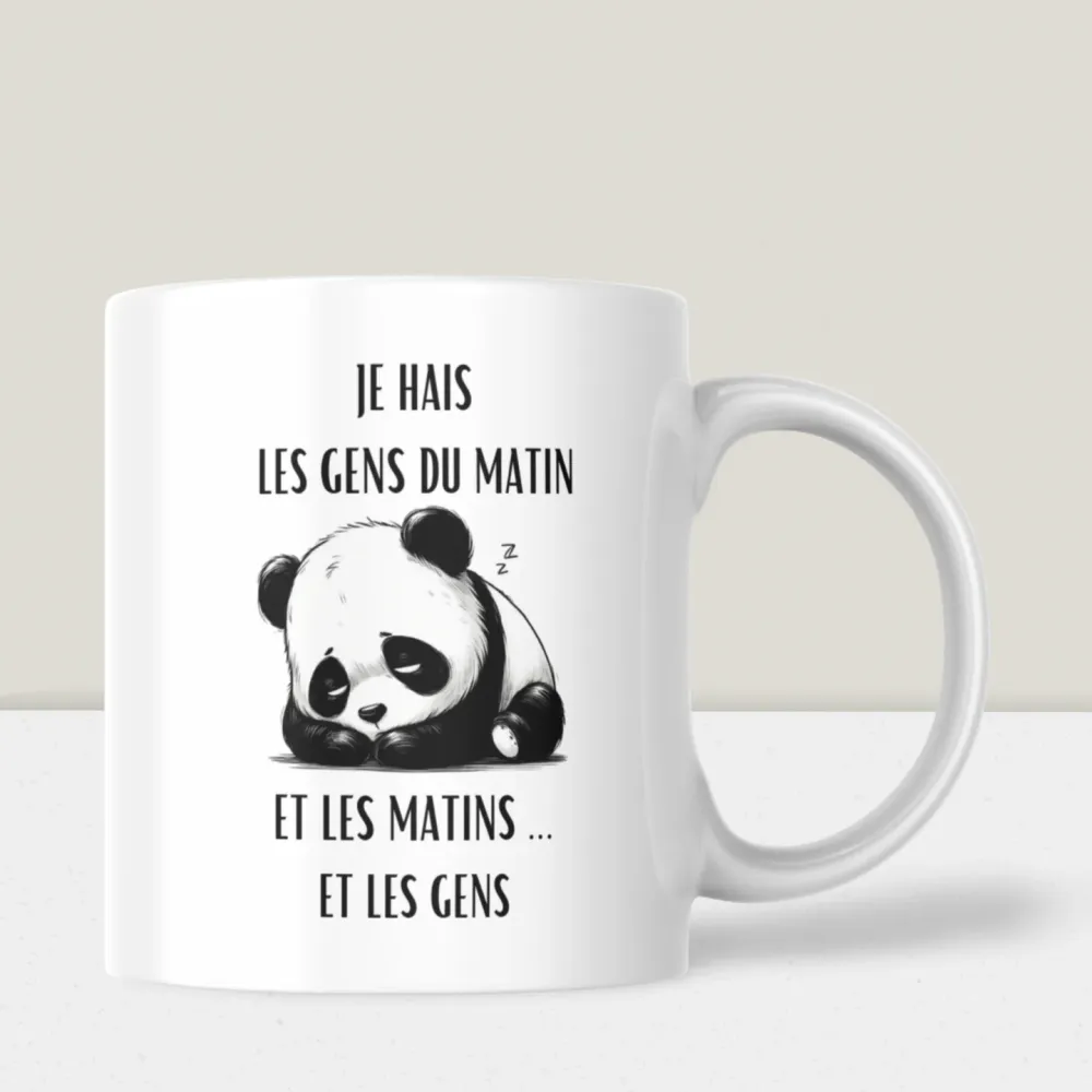Mug humour - “Je hais les gens du matin” – Humour & douceur