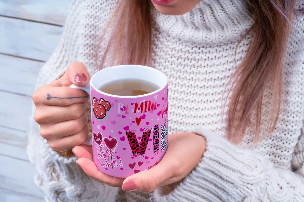 Mug Saint-Valentin - “Be Mine Valentine”