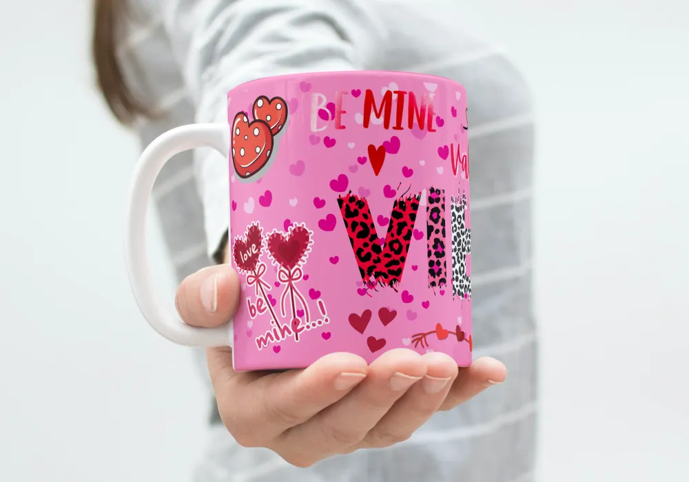 Mug Saint-Valentin - “Be Mine Valentine”