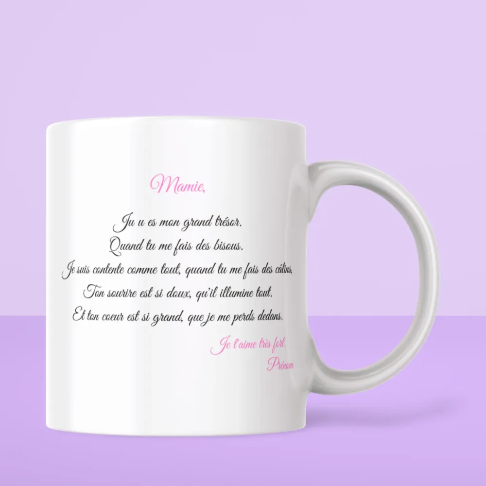 Mug - “Je t’aime mamie”