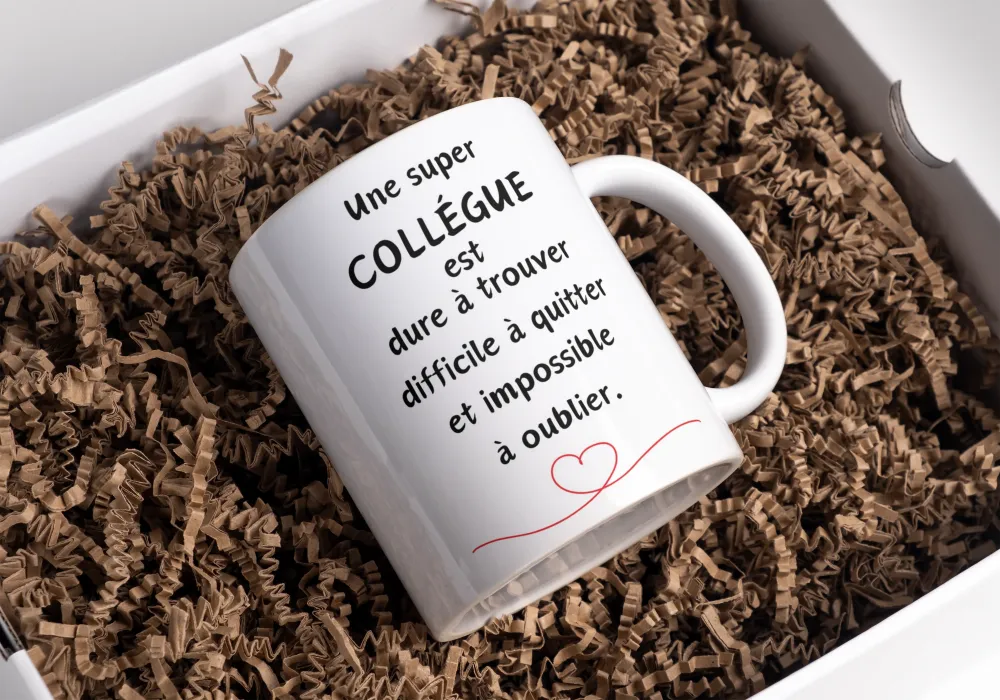 Mug Une super Collègue est dure à trouver, difficile à quitter et impossible à oublier