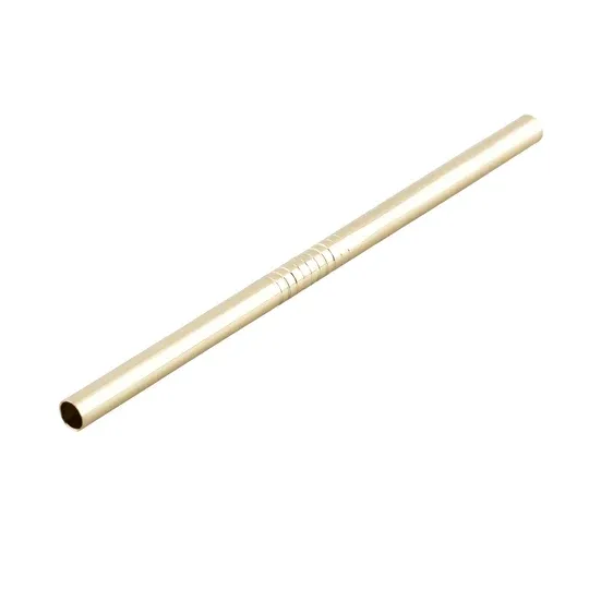 Pailles - Droites Acier Or - 13cm