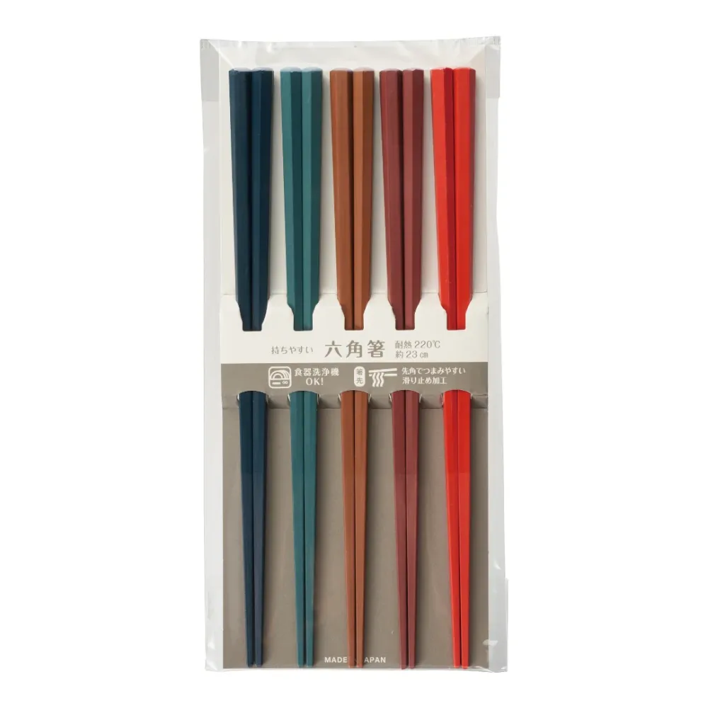 5 paires de baguettes Hexagone