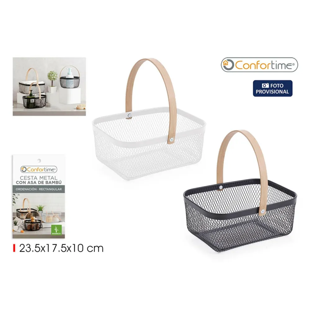 Panier Confortime Métal Bambou (12 Unités)