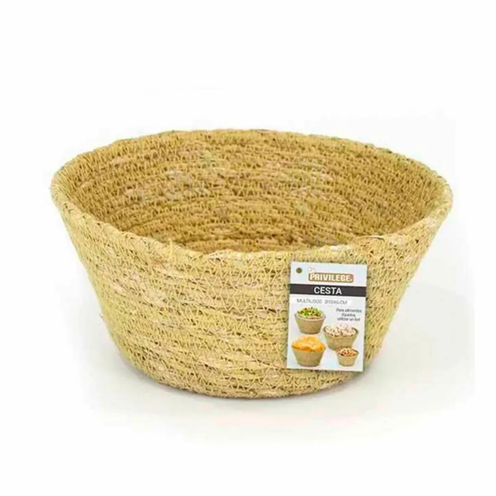 Panier Multi-usages Privilege Herbier marin Rond Ronde 10 x 6 cm (24 Unités)