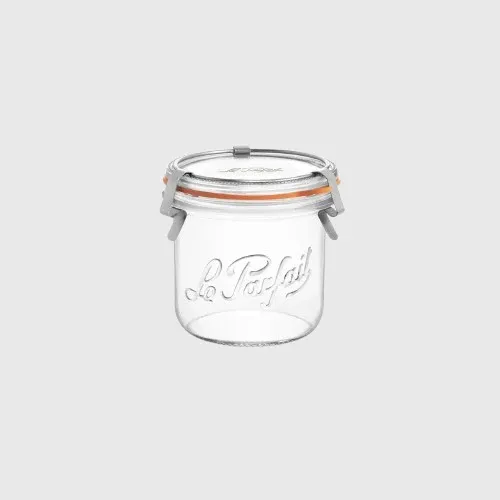 Le Parfait Bocal 580mL pour conserve avec monture - bistrot jar removable lid