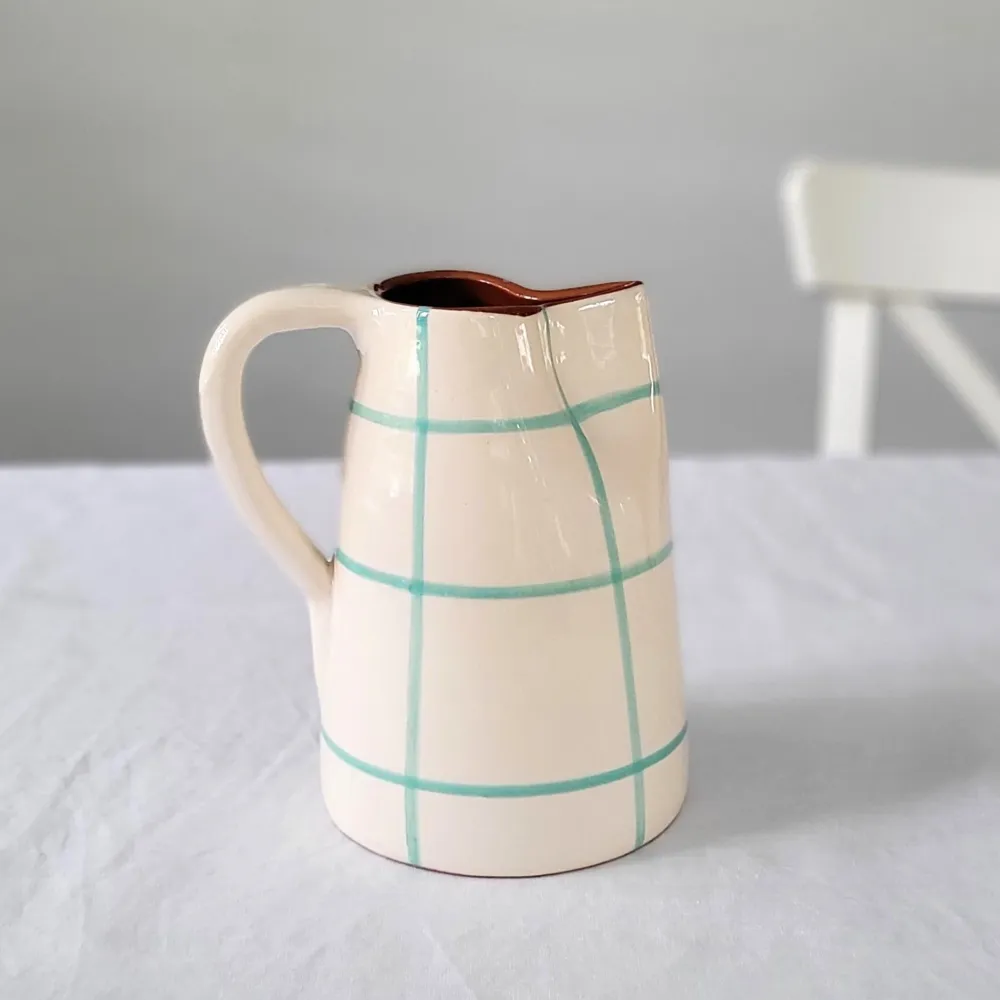 Pichet 1 l damier menthe