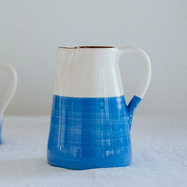 Pichet 1 l demi bleu