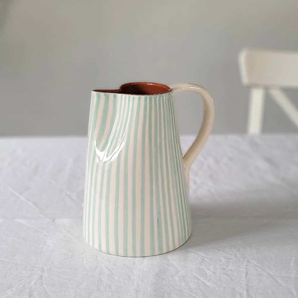 Pichet 1 l menthe rayée