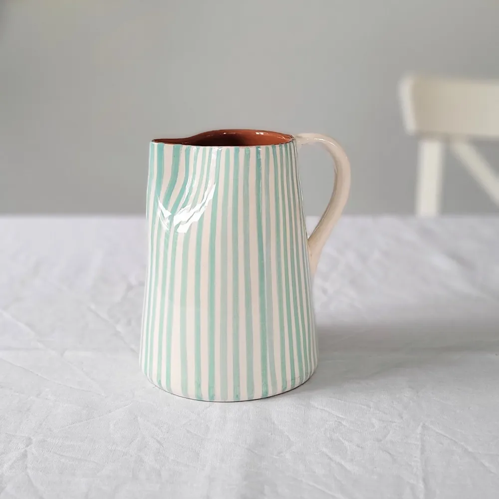 Pichet 0,6 l menthe rayée