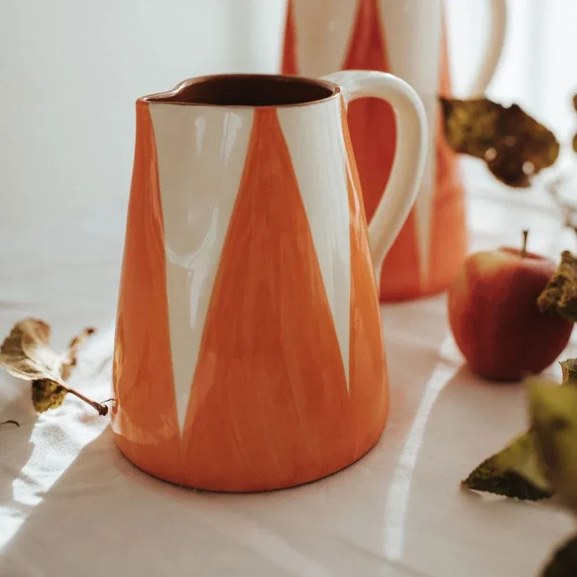 Pichet 0,6 l triangles orange