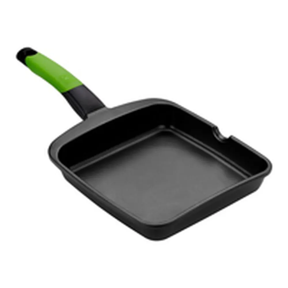 Plancha grill BRA A121459 Noir Métal Aluminium Ø 28 cm