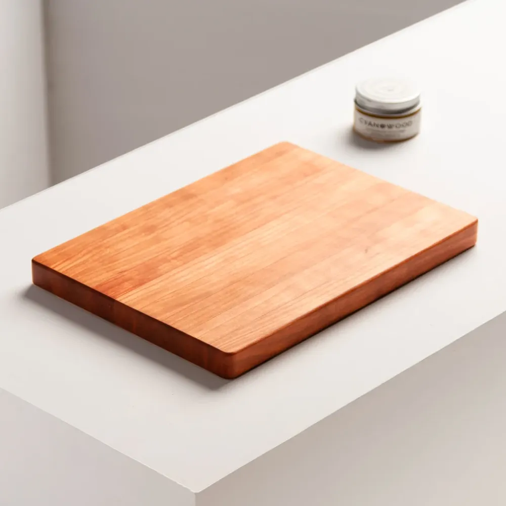 Planche à découper en bois de cerisier - Forme rectangulaire