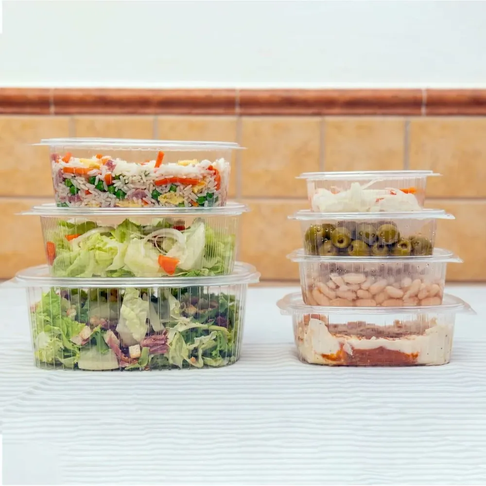 Plateaux alimentaires réutilisables Algon OPS 375 ml 16 x 12,7 x 4,7 cm (4 Pièces) (24 Unités)