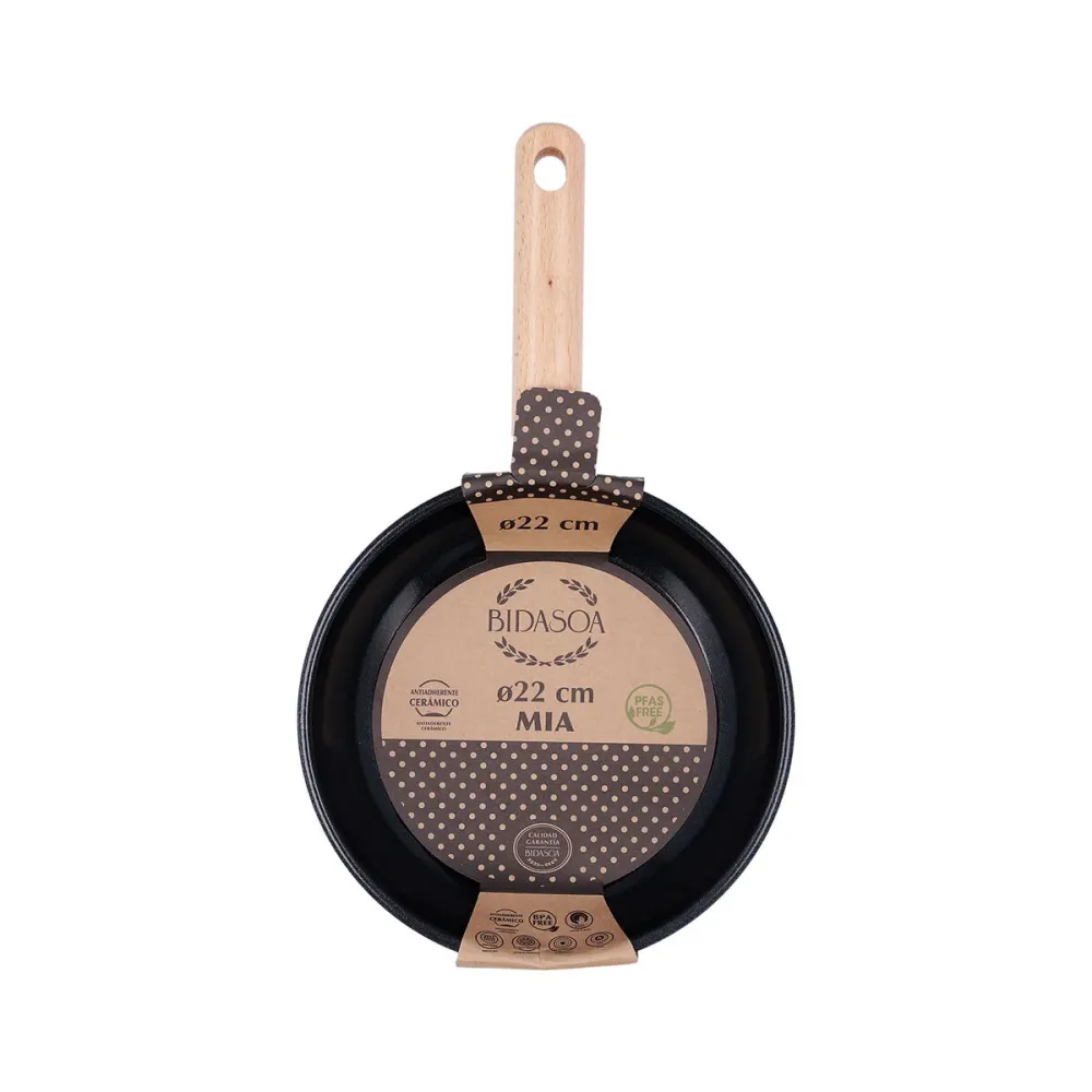 Poêle Bidasoa Mia Gris Métal Ø 22 cm (6 Unités)
