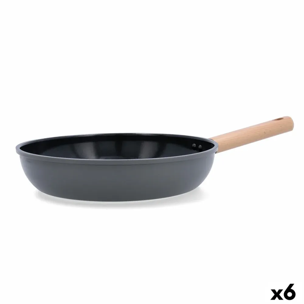 Poêle Bidasoa Mia Gris Métal Ø 28 cm (6 Unités)