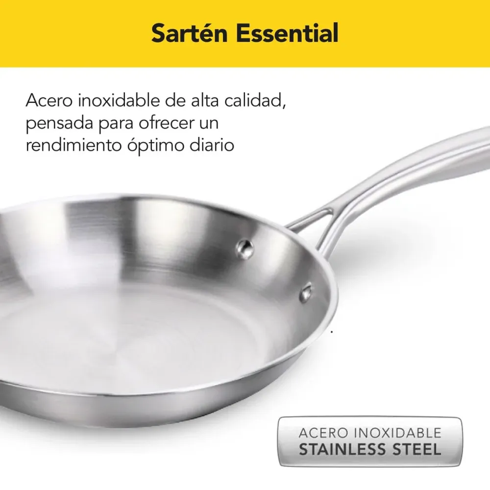 Poêle Castey E-S20 Gris Acier inoxydable Ø 20 cm