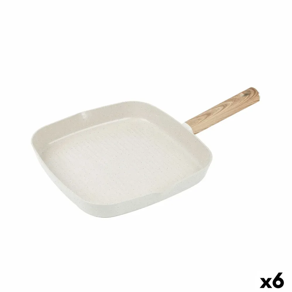 Poêle à Grilller Quttin ECOOK Blanc