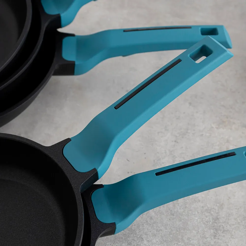 Poêle Quid Confort Bleu Métal Ø 20 cm (6 Unités)