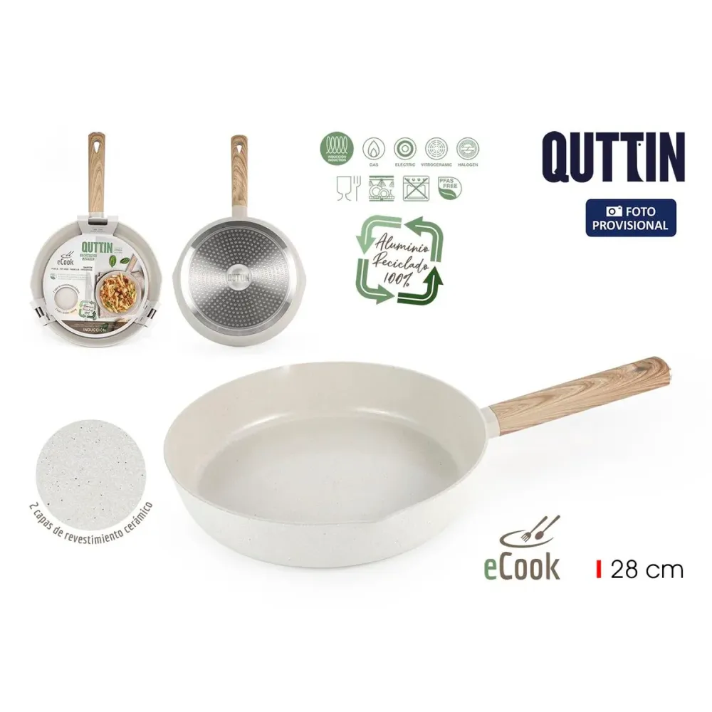 Poêle Quttin ECOOK Blanc (6 Unités)